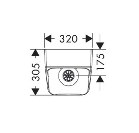 Пісуар підвісний Hansgrohe EluPura Original Q безободковий 32х30,5 см кераміка білий 60127450