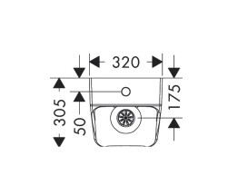 Пісуар підвісний Hansgrohe EluPura Original Q безободковий 32х30,5 см кераміка білий 60128450