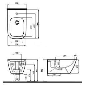 Пісуар підвісний KOLO Modo з покриттям Reflex L35100900
