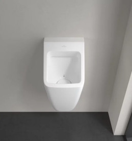Писсуар подвесной Villeroy & Boch Architectura 32,5х35,5 см с меткой санитарная керамика CeramicPlus альпийский белый 558705R1