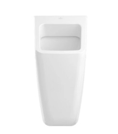 Писсуар подвесной Villeroy & Boch Architectura 32,5х35,5 см с меткой санитарная керамика CeramicPlus альпийский белый 558705R1