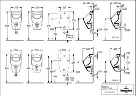 Писсуар подвесной Villeroy & Boch O.Novo 33,5х32 см санитарная керамика альпийский белый  75240001