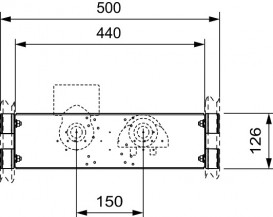 Пластина для скрытого монтажа фитингов TECE TECEprofil хром 9020056