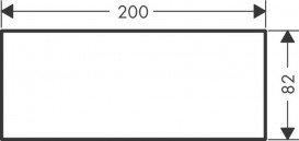 Пластина для змішувача Hansgrohe Axor MyEdition 200 мармур білий 47909000