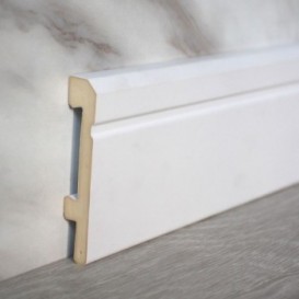 Плінтус Salag Sierra 80 поліуретан під фарбування SI8000