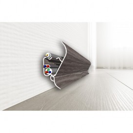 Плинтус San Decor из двух частей ПВХ дуб тарбек 133