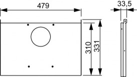 Плита монтажна TECE TECEbox нижня для бачка 9200012