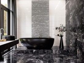 Плитка Click Ceramica Estatuario Nero 100х33 см черный 211702