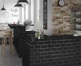 Плитка Equipe Metro Black 12736 (0,5 М2/кор) 7,5х15