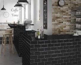 Плитка Equipe Metro Black 12736 (0,5 М2/кор) 7,5х15