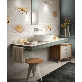 Плитка InterCerama Illusione 43х43 см серый 071 458602