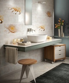 Плитка InterCerama Illusione 60х23 см світло-сірий 071 458601