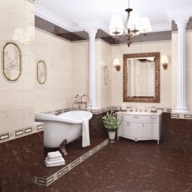 Плитка InterCerama Pietra 40х23 см світло-коричневий 031 450003