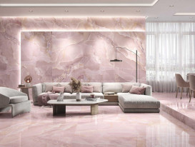 Плитка керамогранит Baldocer Onyx Rose Pulido 60х120 см Onyx Rose