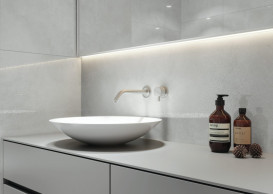 Плитка керамогранит Cerrad Apenino Bianco lappato 119,7x59,7 см 5903313301343