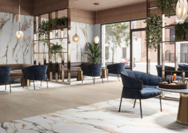 Плитка керамограніт Cerrad Calacatta gold poler 119,7x279,7 см 5903313317504