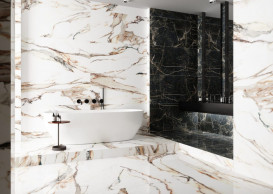 Плитка керамогранит Cerrad Calacatta gold 119,7x29,7 см 5903313314954