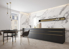 Плитка керамогранит Cerrad Calacatta white satyna 119,7x119,7 см 5903313317207