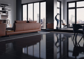 Плитка керамограніт Cerrad Cambia Black lappato 59,7x59,7 см 5903313312387