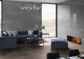 Плитка керамогранит Cerrad Concrete Graphite poler 162x324 см 5902510803865