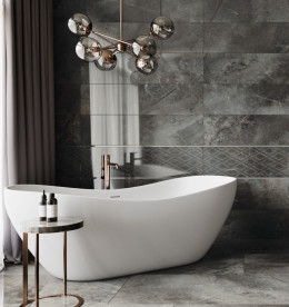 Плитка керамогранит Cerrad Masterstone Graphite geo 119,7x29,7 см 5903313315081