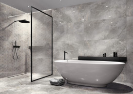 Плитка керамогранит Cerrad Masterstone Silver geo 119,7x29,7 см 5903313315043