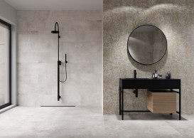 Плитка керамогранит Cerrad Softcement white flower 119,7x29,7 см 5903313315111