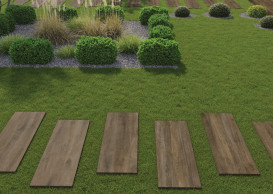 Плитка керамогранит для террасы Cerrad Tauro Brown 2.0 119,7x39,7 см 5903313325332