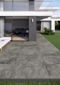 Плитка керамограніт для тераси Cerrad Crafter Nero 2.0 119,7x59,7 см 5903313325271