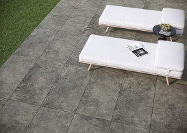 Плитка керамограніт для тераси Cerrad Crafter Nero 2.0 119,7x59,7 см 5903313325271