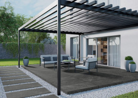 Плитка керамогранит для тераси Cerrad Testo Grafit 2.0 119,7x59,7 см 5903313325172