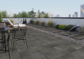 Плитка керамограніт для тераси Cerrad Stratic Anthracite 2.0 59,7x59,7 см 5900423052158