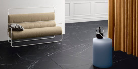 Плитка керамогранит Fiandre Marble Lab Dark Marquina 60х120 см GFAB300L06008