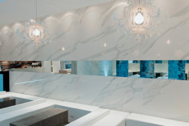 Плитка керамогранит Mirage Jewels Calacatta Reale Luc Sq  RETT 60х119,7 см JW 02