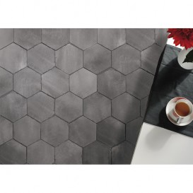 Плитка керамогранит Monopole Ceramica Studio Black 24х20 см 267101