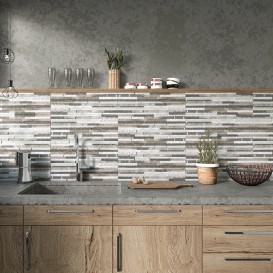 Плитка керамограніт Navarti Delight Gris 52х17 см 252001