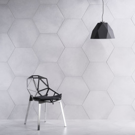 Плитка керамограніт Nowa Gala Ebro heksagon Light Grey 61,3х53 см 5900423039630