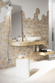 Плитка керамогранит Nowa Gala Flamenco heksagon Light Beige 33х28 см 5900423036424