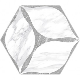 Плитка керамограніт Oset Corola Grey Hex 24х20 см 509701