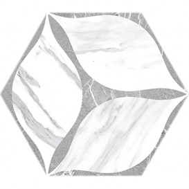 Плитка керамограніт Oset Corola Grey Hex 24х20 см 509701