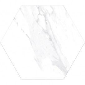 Плитка керамограніт Oset Neo White Hex 24х20 см 509601