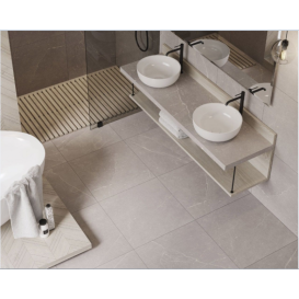 Плитка керамограніт Paradyz Barro Grys матовий грес 59,8x59,8 см R-R-598X598-1-BARR.GR