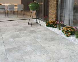 Плитка керамограніт Paradyz Burlington Silver 2.0 59,5х89,5 см R-R-595X895-1-BURL.SI20