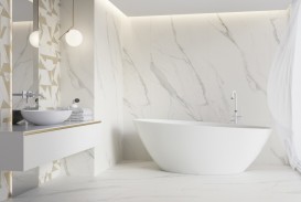 Плитка керамограніт Paradyz Calacatta полірований грес 89,8x179,8 см RPR-0,9X1,8-1-CALA.--N