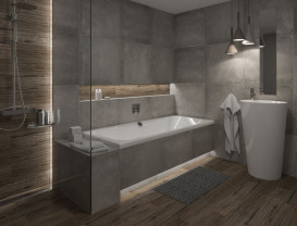 Плитка керамограніт Paradyz Concrete Grys Gres Szkl. Rekt. Mat. 59,8х59,8 см R-R-598X598-1-CONE.GR