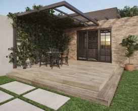 Плитка керамограніт Paradyz Madera Brown 2.0 29,5х119,5 см R-R-0,3X1,2-1-MADE.BR20