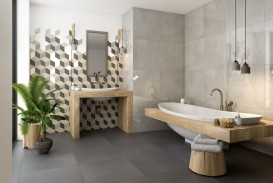 Плитка керамогранит Paradyz Rockstone Grafit Gres Rekt. Poler 59,8х59,8 см QPR-598X598-1-ROCK.GT---3