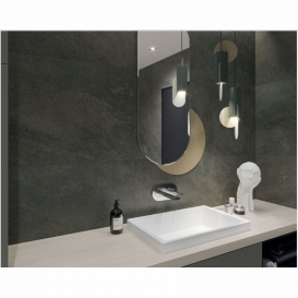 Плитка керамогранит Paradyz Smoothstone Umbra Gres Szkl. Rekt. Satyna 59,8х119,8 см RWR-0,6X1,2-1-SMST.UM