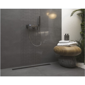 Плитка керамограніт Paradyz Space Grafit матовий грес 89,8x179,8 см R-R-0,9X1,8-1-SPAC.GT