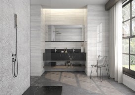 Плитка керамогранит Saloni Olympos Efeso Mate Grafito 90х45 см 248305